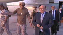الرئيس اليمني عبد ربه منصور هادي يصل إلى عدن