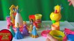Мультик из игрушек про Принцесс Диснея делаем мороженое из Плей До Disney Princess make ic