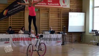 Girl Performs Impressive Bike Tricks | Balancing Act