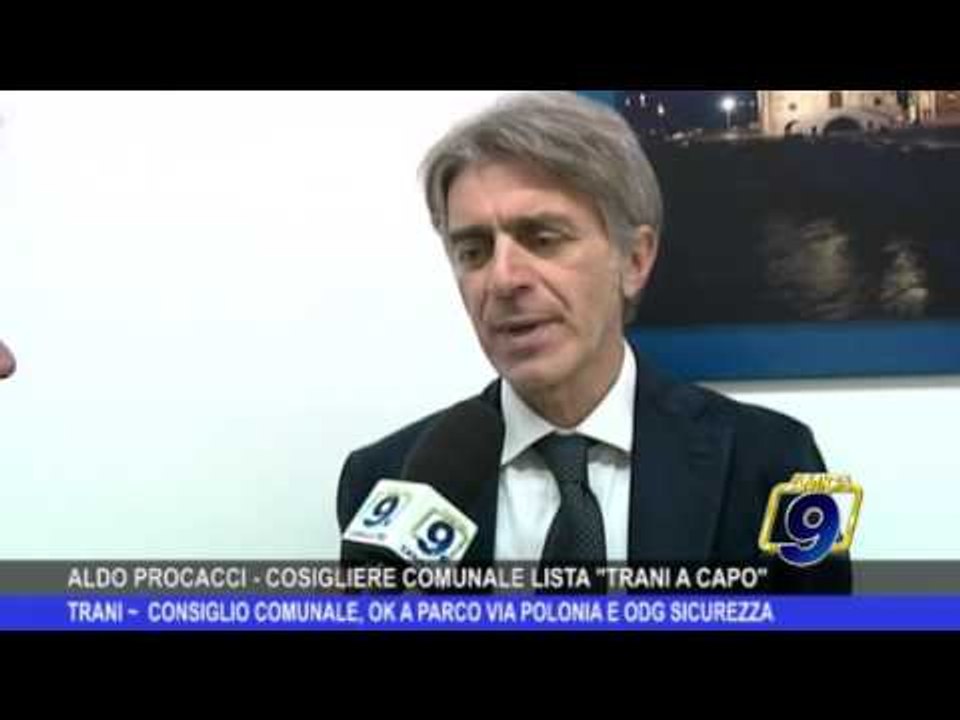 TRANI | Il consiglio comunale, ok a parco via Polonia e odg sicurezza