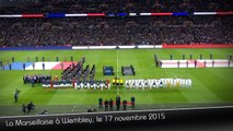 Marseillaise à Wembley, le 17 novembre 2015 pour Angleterre-France