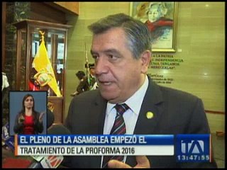 Asamblea empezó el tratamiento de la proforma 2016
