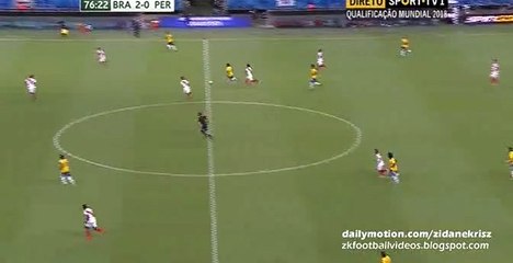 3-0 Filipe Luis Goal - Brazil v. Peru 17.11.2015 HD