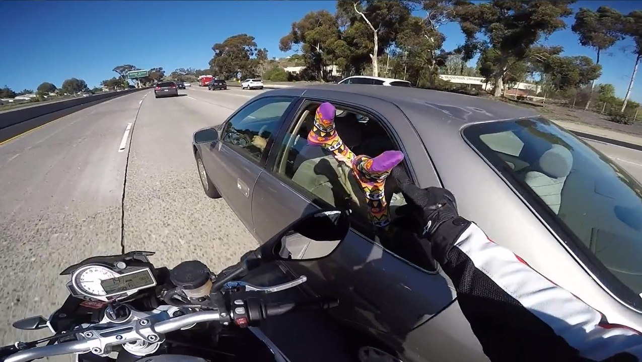 Grabbing Feet on the Freeway