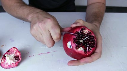 The correct way to eat a pomegranate