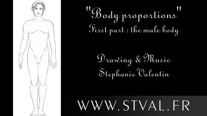 Tutorial : How to draw a male body (basic proportions)