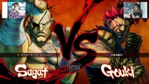 Gachikun (Sagat) vs Tokido (Gouki) - USF4 - TL5B Round10 (Final) Battle1