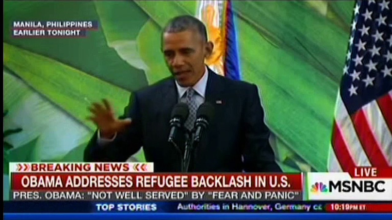 Obama lashes out at governors and fearmongering Republican candidates