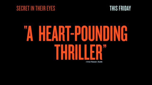 Secret in Their Eyes 2015 HD Movie Tv Spot Gripping - Nicole Kidman, Julia Roberts