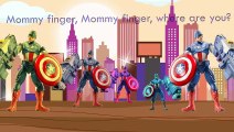 Ironman Captain America Cartoons Finger Family Children Nursery Rhymes | Spiderman Hulk Ca