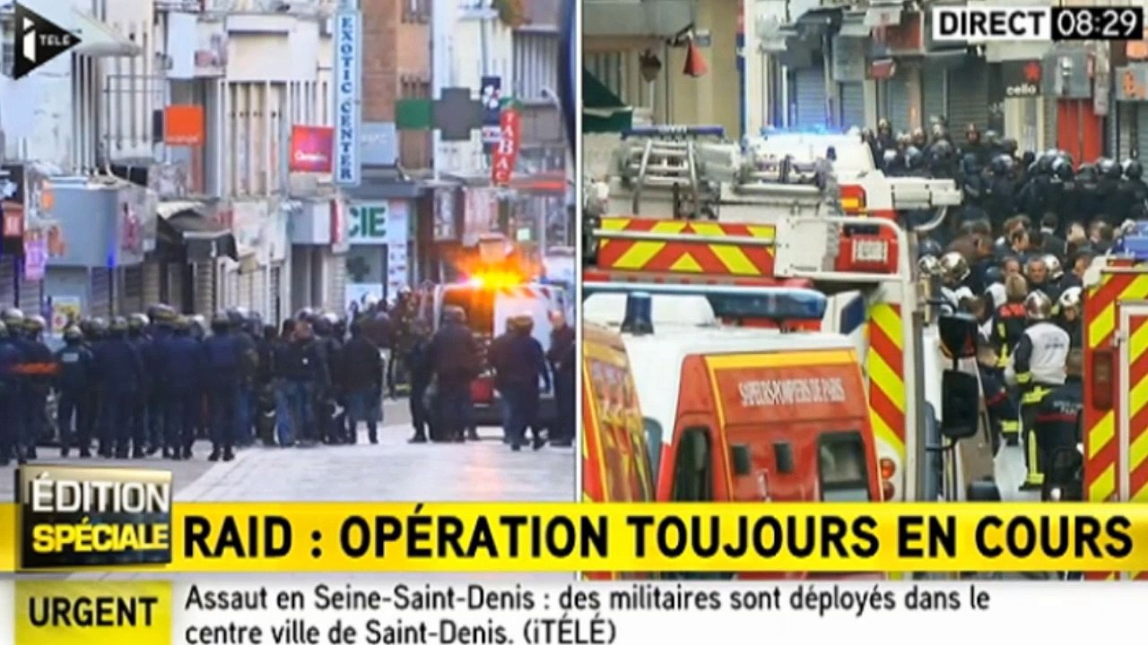 Attentats : opération du Raid en cours à Saint-Denis