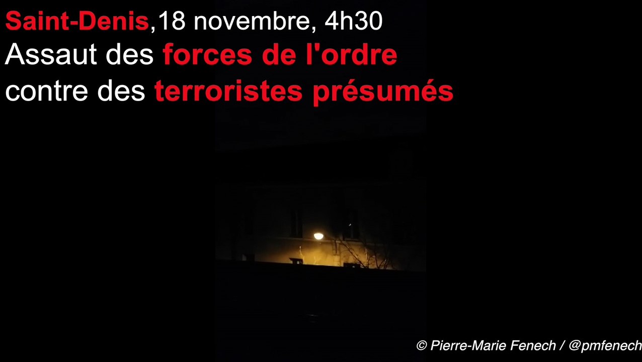 Attentats de Paris: asssaut et coups de feu sur saint-Denis