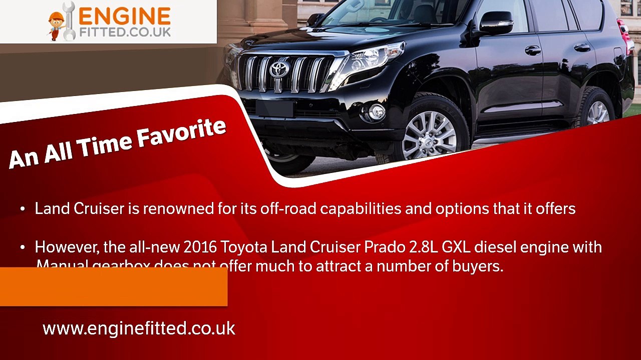 2016 Toyota Land Cruiser Prado 2.8L GXL