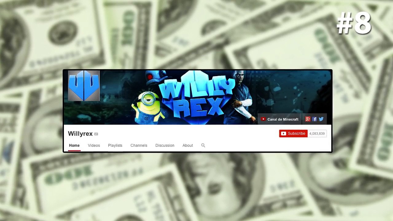 LOS 10 YOUTUBERS LATINOS QUE MAS DINERO GANAN | YOUTUBE 2014