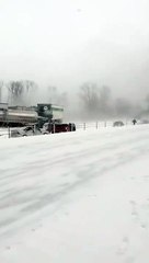 This is why you need to be careful while driving in the snow!