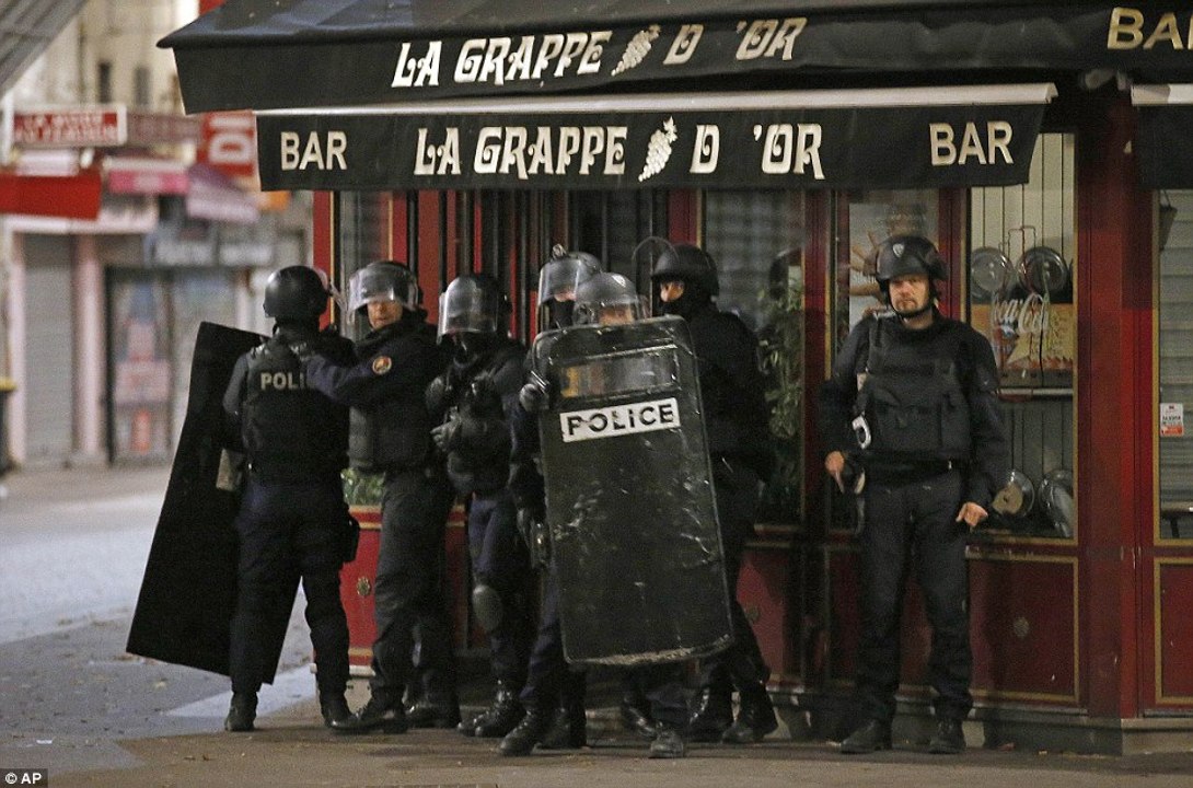 BREAKING NEWS: One jihadi is shot dead and a woman suicide bomber blows herself up in dramatic gunfight at Paris apartme