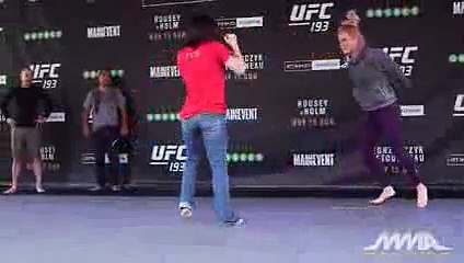 UFC 193 Rewind- Holly Holm's Shocking Win Against Ronda Rousey - YouTube