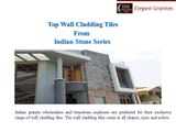 Top Wall Cladding Tiles from Indian Sandstone