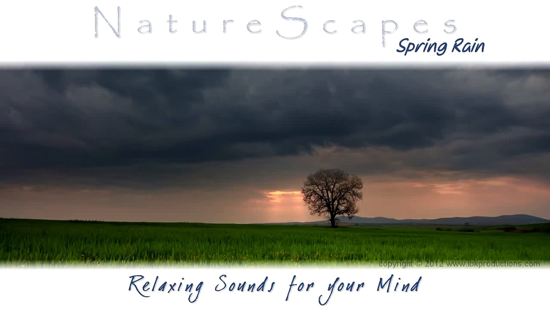 SOOTHING SPRING RAIN & THUNDER. Nature Sounds for Relaxing, Meditation & Sleep