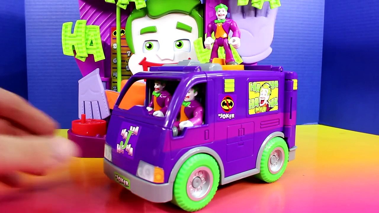Imaginext Joker Replicates Himself Fights Batman and DC Nightwing Disney Pixar Cars Lemons