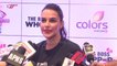 Neha Dhupia unveils The Bigg Boss Whopper burger at the Anhderi outlet of Burger King