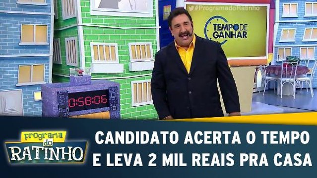 Candidato acerta o tempo e leva 2 mil reais pra casa