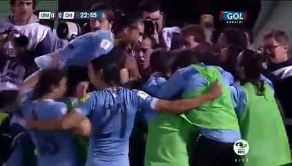 Скачать видео: Uruguay vs Chile (3-0) Eliminatorias Mundial Rusia 2018