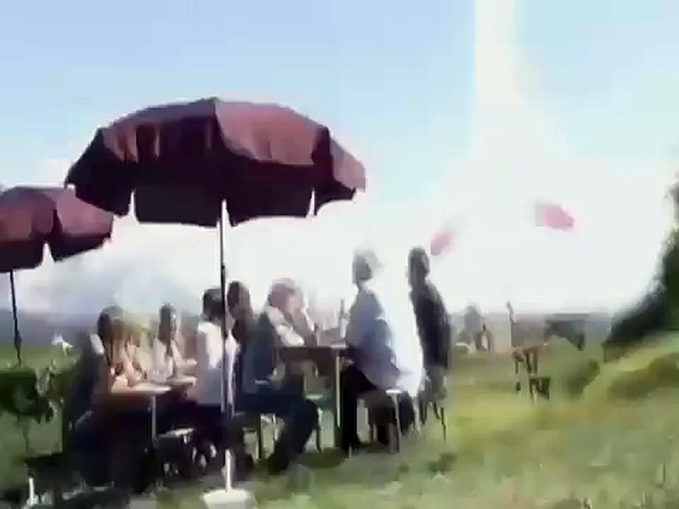 A lightning strike to a person