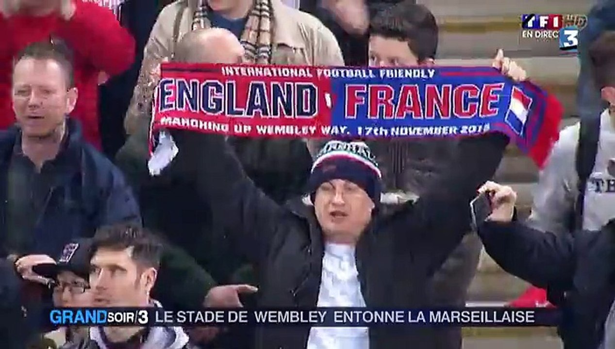 Attentats de Paris : une Marseillaise émouvante avant Angleterre-France