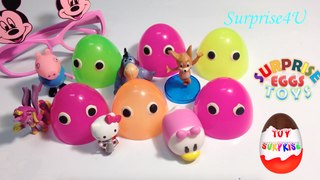 6 Surprise eggs Peppa pig toys video Hello kitty My little pony Surprise toys