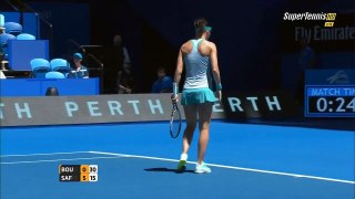 Eugenie Bouchard vs Lucie Safarova Hopman Cup 2015 Highlights HD