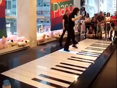 Amazing Playing Piano with Feet