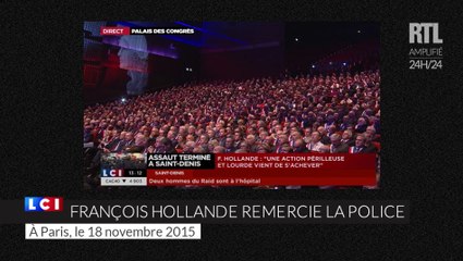 ZAPPEUR - Assaut à Saint-Denis : François Hollande dit tout son "admiration à l'égard des forces de l'ordre"