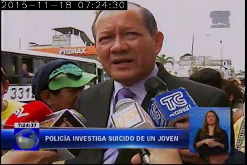 Investigan suicidio de un joven en Guayaquil