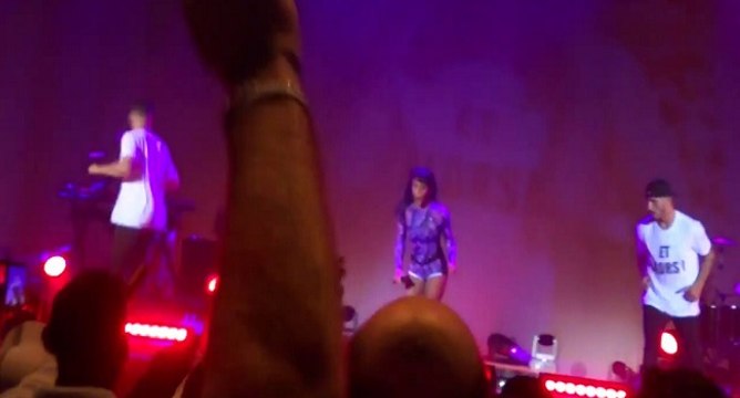 Fail de Shy'm pendant son concert à Bercy