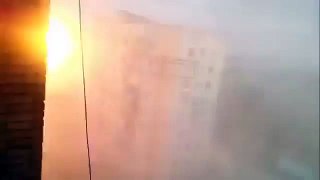 Ukraine War Residental building in Avdiivka gets hits over and over again