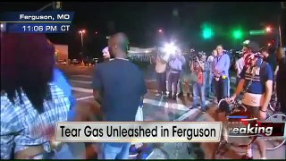WATCH: Standoff Between Protesters & Police in Ferguson