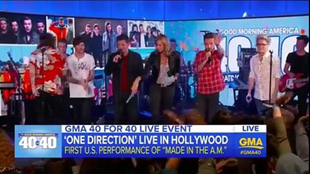 One Direction on Good Morning America 2015 - 40 for 40 Live Event