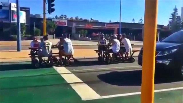 Cruising Around The Streets On Picnic Tables and Drinking Beer
