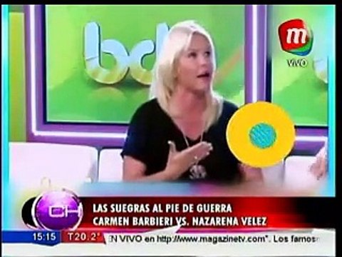 Carmen Barbieri y Nazarena Vélez: suegras al pie de guerra