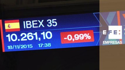 La Bolsa española baja un 1% al cierre