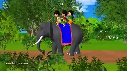 Elly the Elephant 3D Animation English Nursery rhyme for children