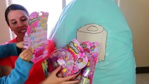 Giant Surprise Egg Shopkins Mega Super HUGE Kinder Surprise Egg Video Rare Mystery Blind B