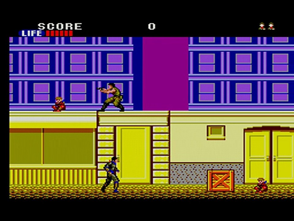 TOP 47 SEGA MASTER SYSTEM | SHINOBI (SEGA 1987) - NINJA, NINJITSU, KATANA & SHURIKENS