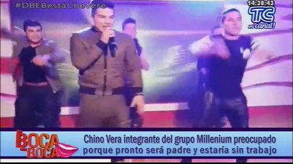 “El Chino” Vera, integrante del grupo Millenium preocupado porque pronto será padre y estaría sin trabajo