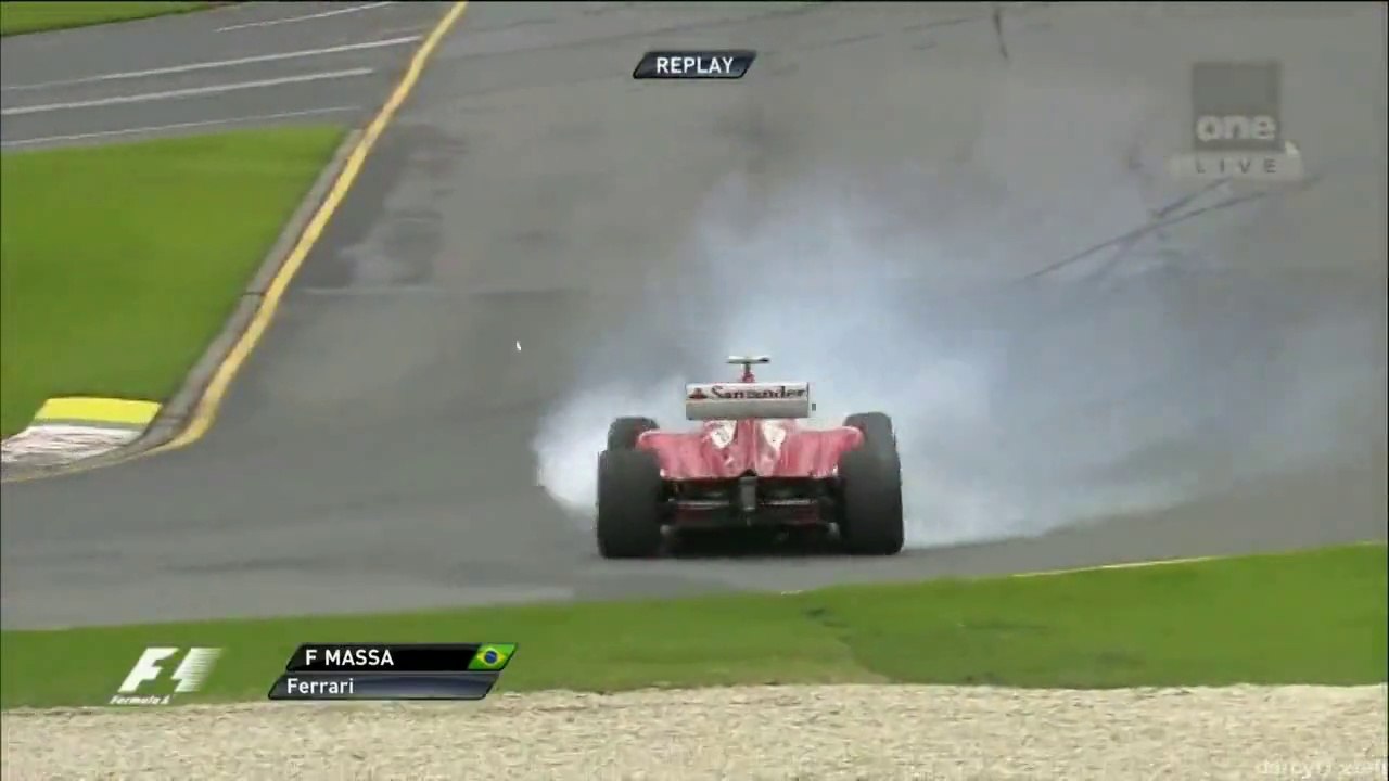 Massa Spun Out in Australia Practice 2012