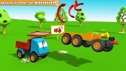 NEU! Leo der neugierige Lastwagen und der Kran - Tolle Lerncartoons in Deutsch!