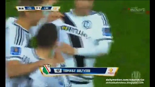 Tomasz Brzyski Incredible Goal - Legia Warsaw v. Chojniczanka - Poland Cup 1