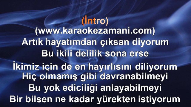 Sezen Aksu - İkili Delilik - 2005 TÜRKÇE KARAOKE