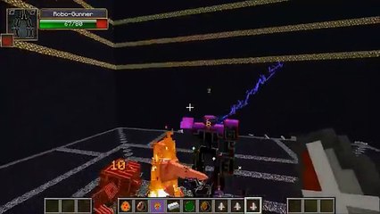 EPIC ROBOTS VS MUTANT IRON GOLEM & HERCULES BEETLE - Minecraft Mob Battles - Mods